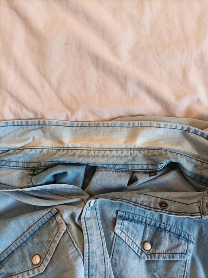 Chemise en Jeans Originals Jack & Jones taille M - photo numéro 4