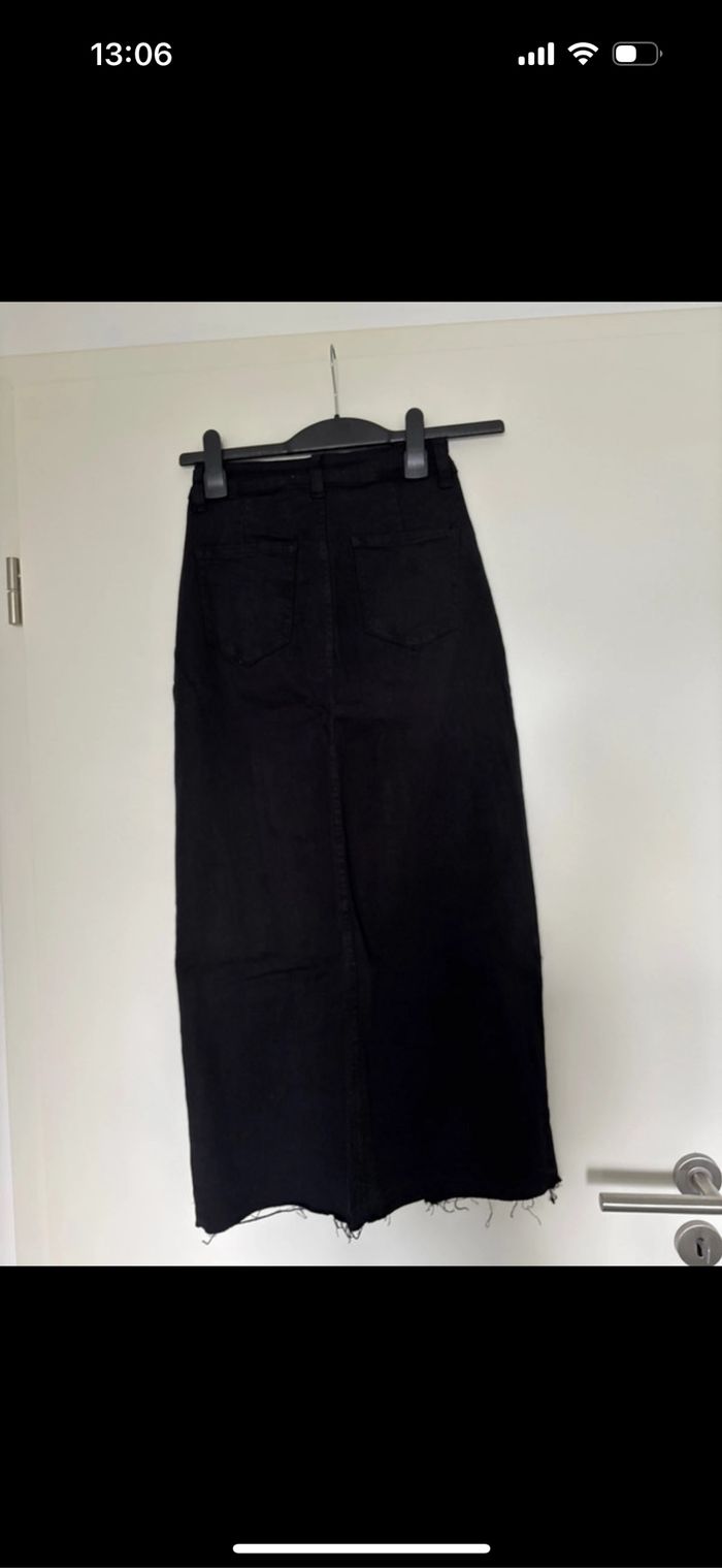 Jupe en jeans longue fendue - photo numéro 10