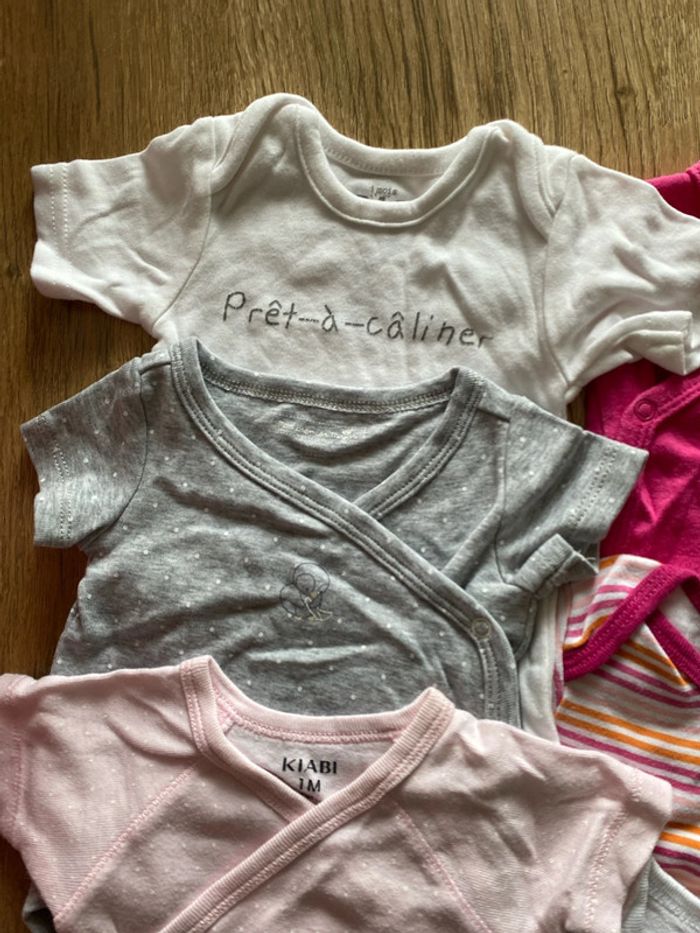 Lot de 6 bodies taille 1 mois - photo numéro 2