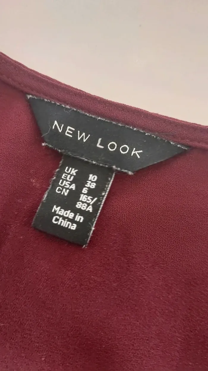 Haut manche longues bordeaux new look - photo numéro 10