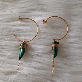 Boucles d'oreilles ikita en acier inoxydable