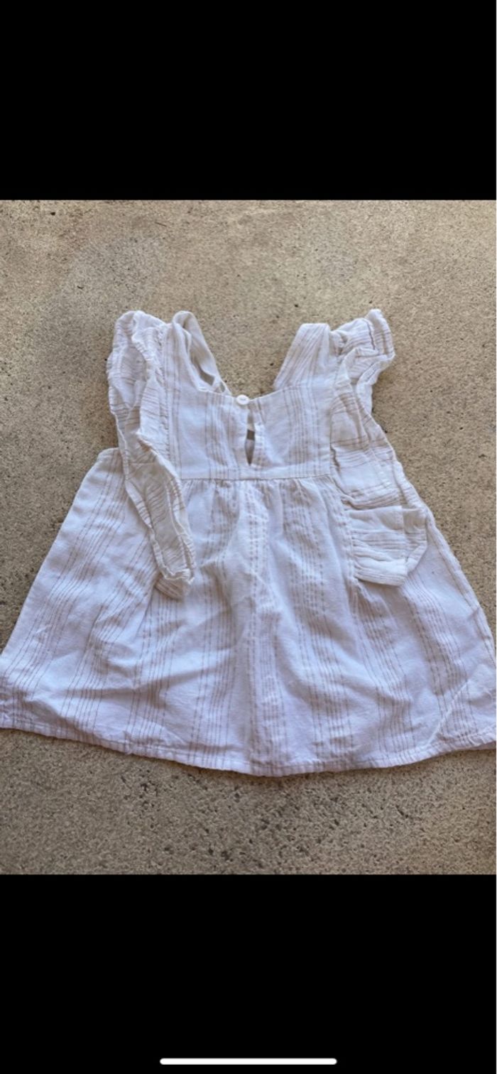 Blouse tunique beige et or - photo numéro 3