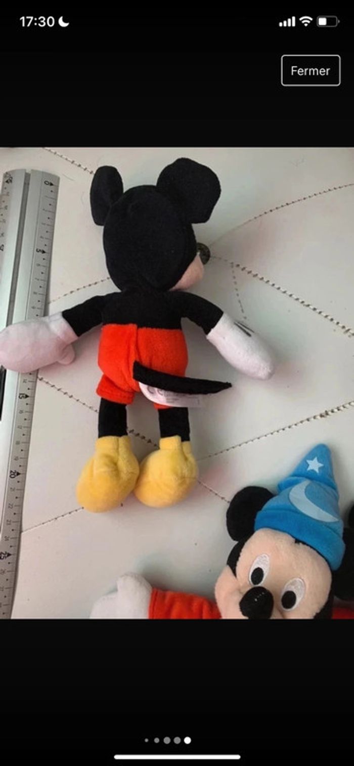 Ensemble de 3 peluche collector Mickey Disney - photo numéro 10