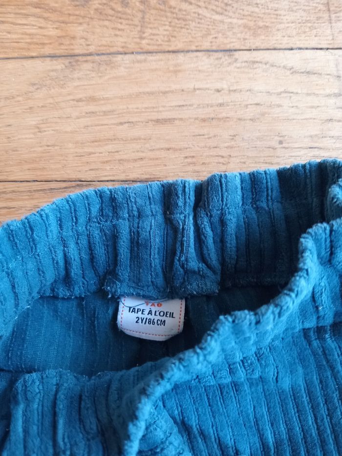 Pantalon fille velours cottelé 24 mois TAO - photo numéro 3