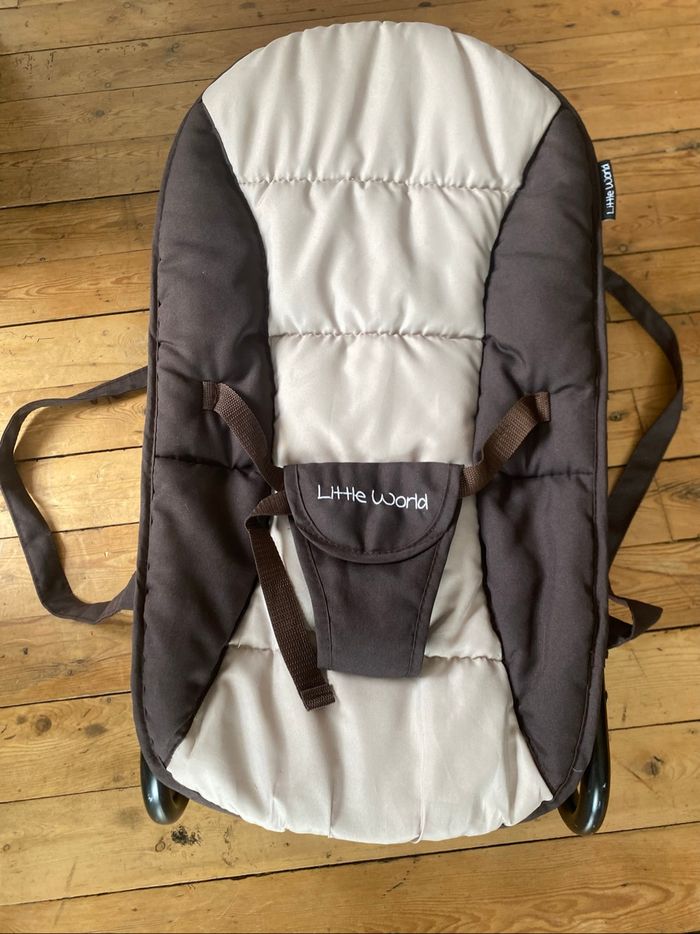 Transat balancelle ou pas marron et beige Little World