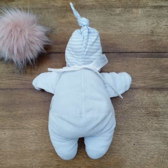 Doudou poupée babypouce bleu mouton - photo numéro 4