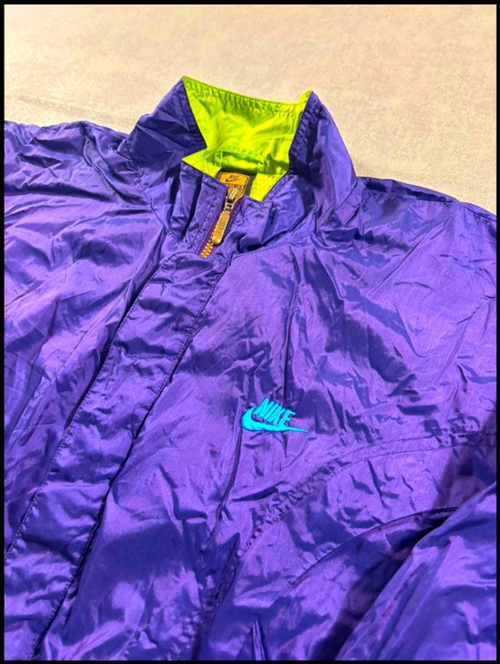 Nike Vintage 90’s Veste Taille L Violette bleu - photo numéro 3