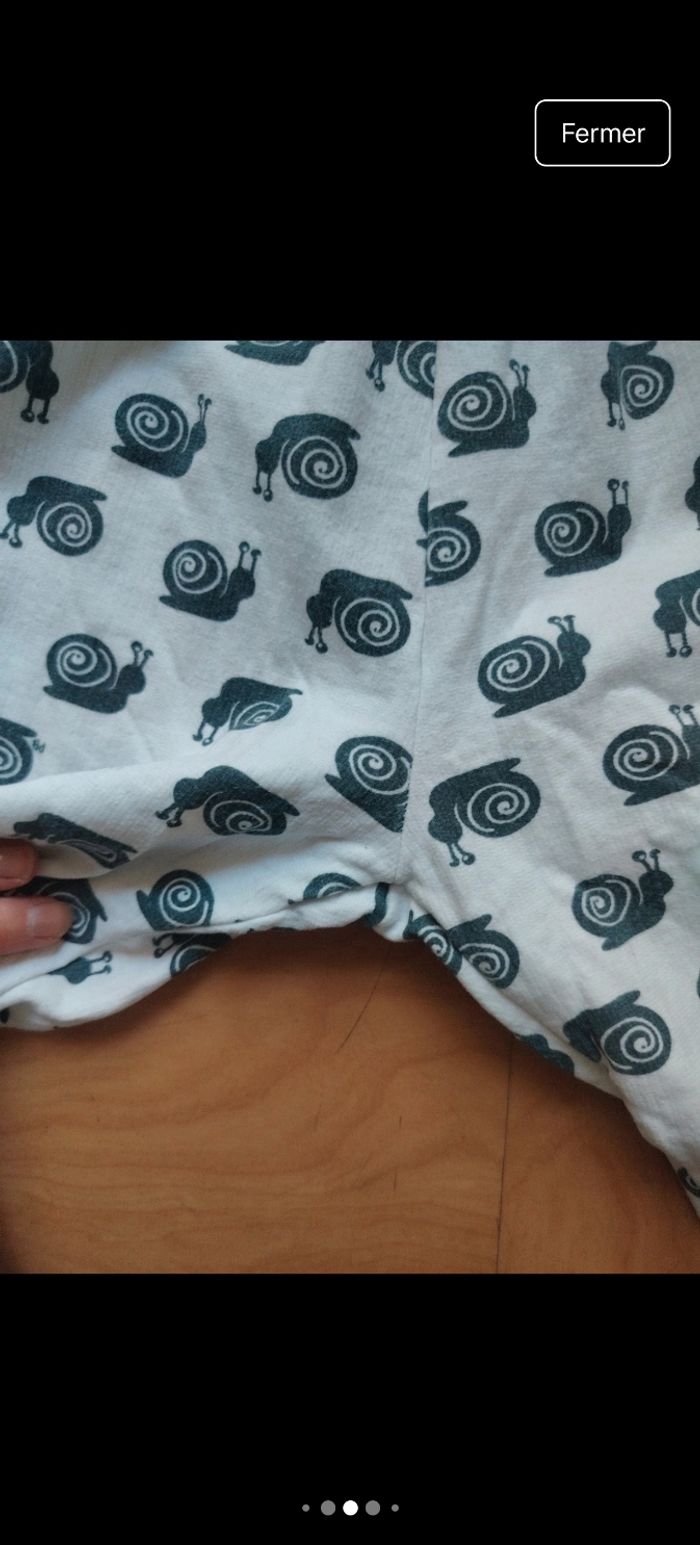 Pyjama escargot petit bateau 8/10 ans - photo numéro 6