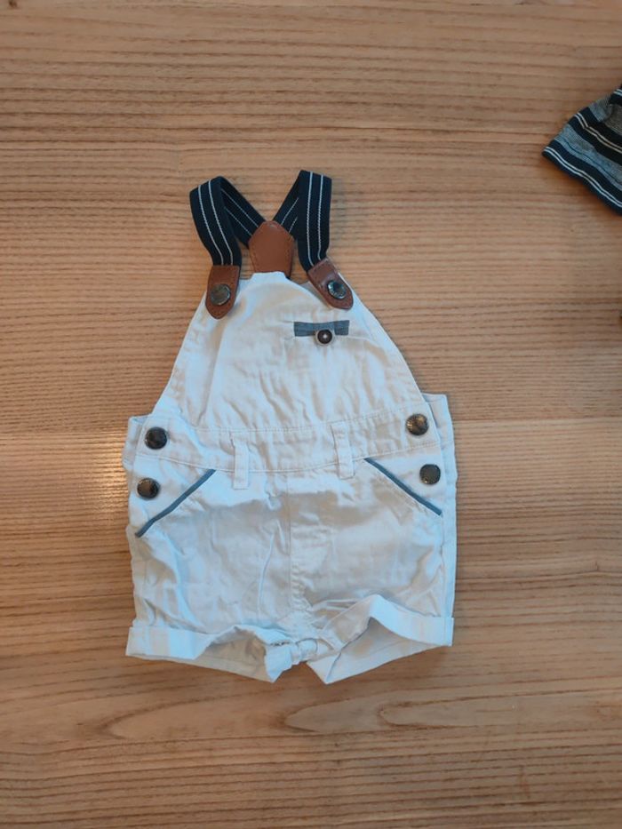 Salopette short et polo bébé - photo numéro 2