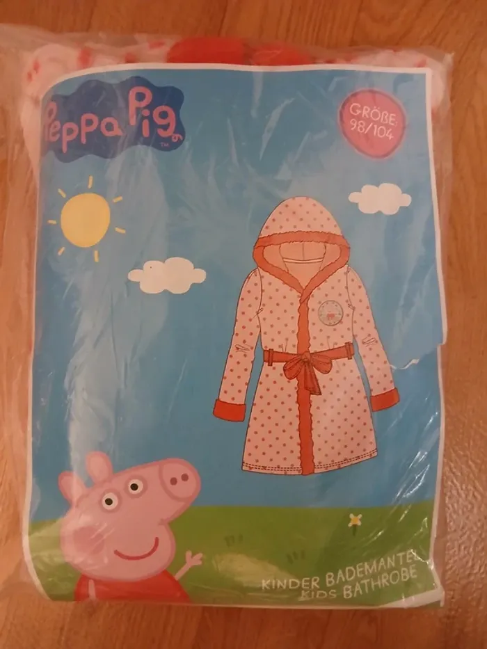 Robe de chambre Peppa pig taille 3/4ans