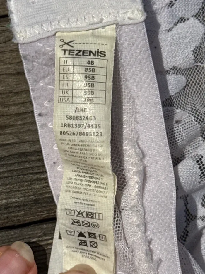 Soutien gorge blanc rosé 95 B - photo numéro 4