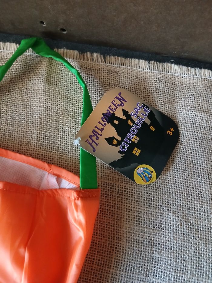 Sac citrouille d’halloween. - photo numéro 4