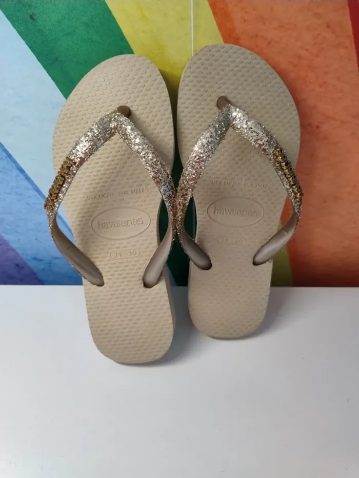 Tongs fille taille 29/30 - photo numéro 2