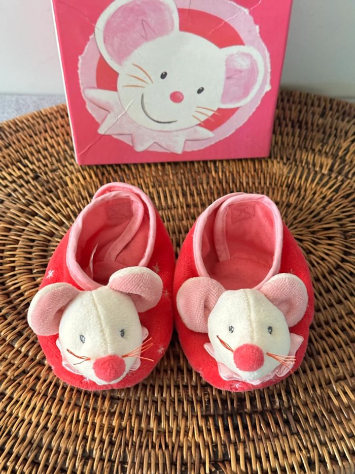 Chaussure / chaussons souris pour bébé - photo numéro 4