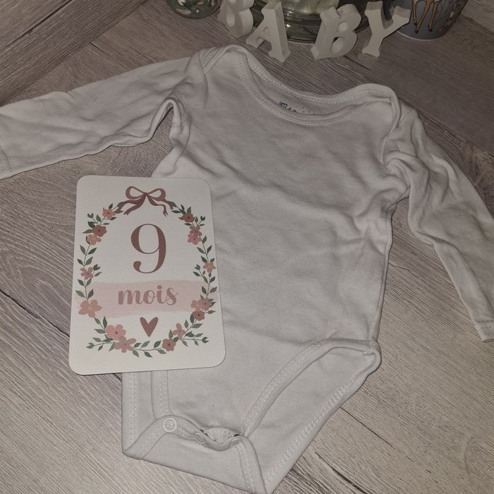 Body mixte manches longues 9 mois mes petits cailloux