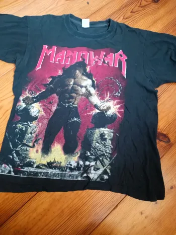 T-shirt Manowar vintage rare 90's XL