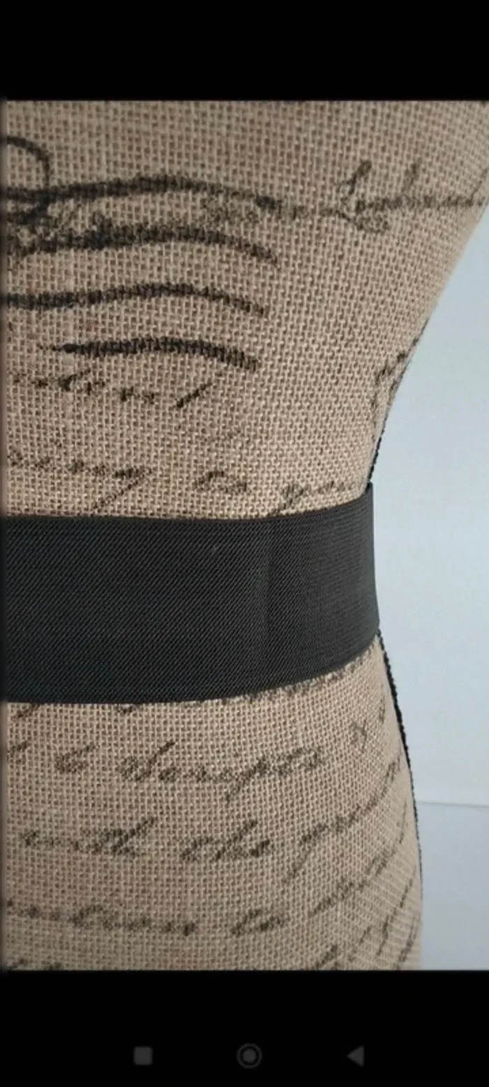 Ceinture élastique verte argenté femme 80 cm - photo numéro 10