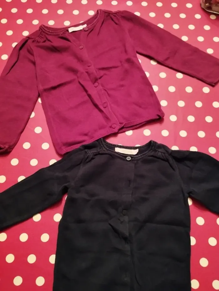 2 gilets Gémo kids 36 mois