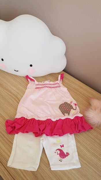 Ensemble debardeur et leggin court 6 mois