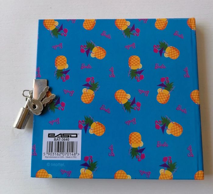 Carnet à secrets rose Barbie avec cadenas et clé - photo numéro 5