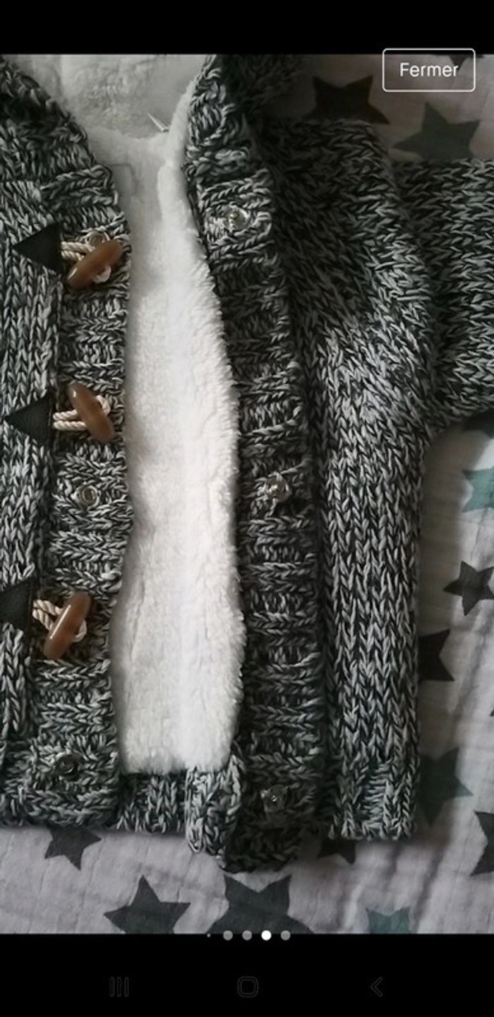 Gilet très chaud marèse 6/12 mois neuf - photo numéro 5