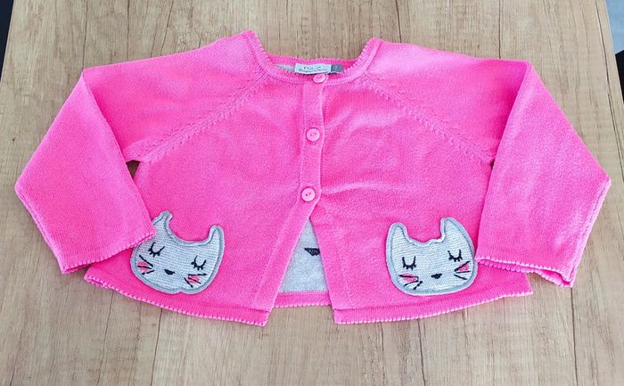 Gilet boléro rose Catimini 9 mois