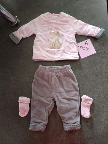 Ensemble chaud lapin 6 mois