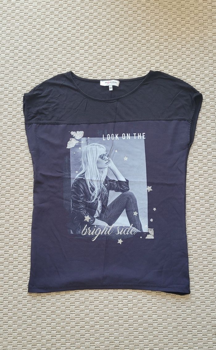 T-shirt Morgan  taille XS Très bon état - photo numéro 2