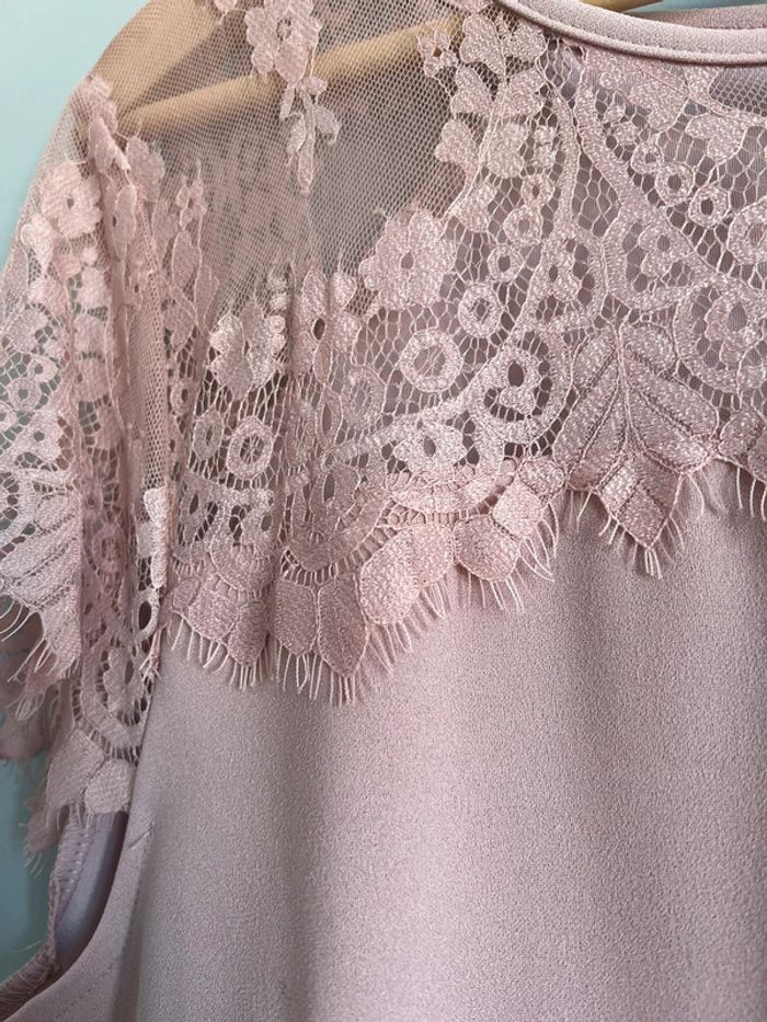 Robe mariage/baptême/communion rose poudrée neuve 2XL - photo numéro 3