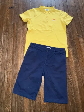 polo galerie lafayette et short monoprix 14 ans
