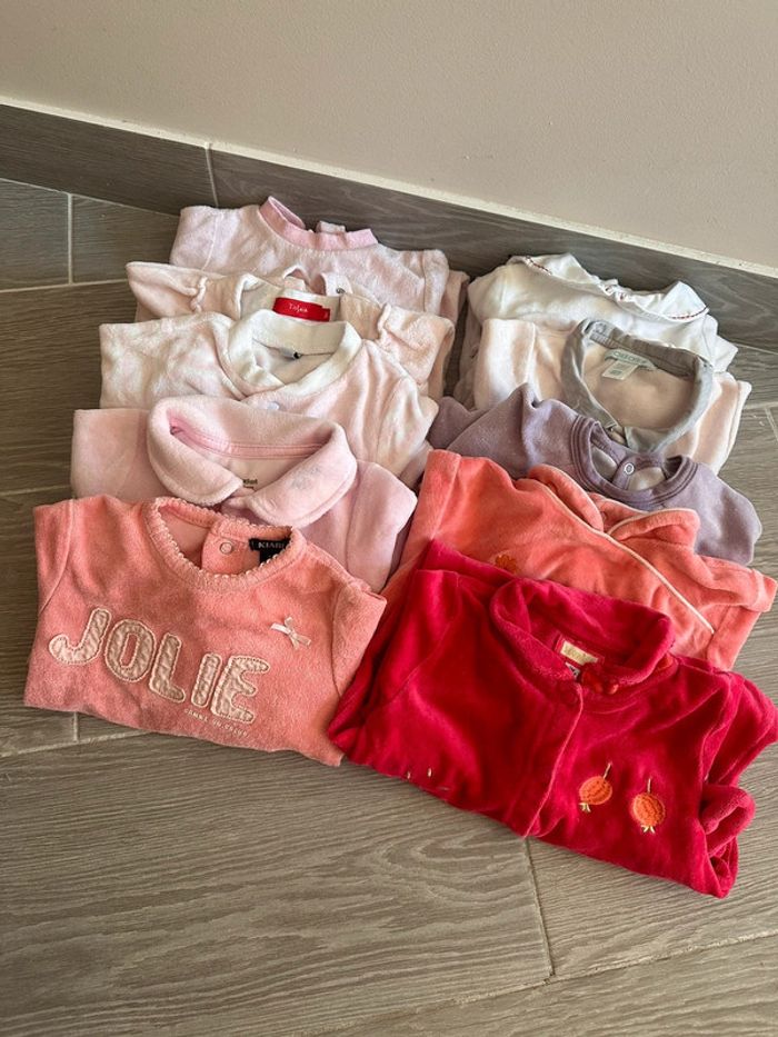 Lot de 10 pyjama velours