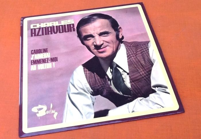 Vinyle 45 tours Charles Aznavour Caroline (1968) Barclay 71237 - photo numéro 6