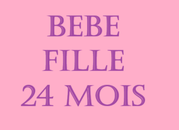Bébé fille 24 mois