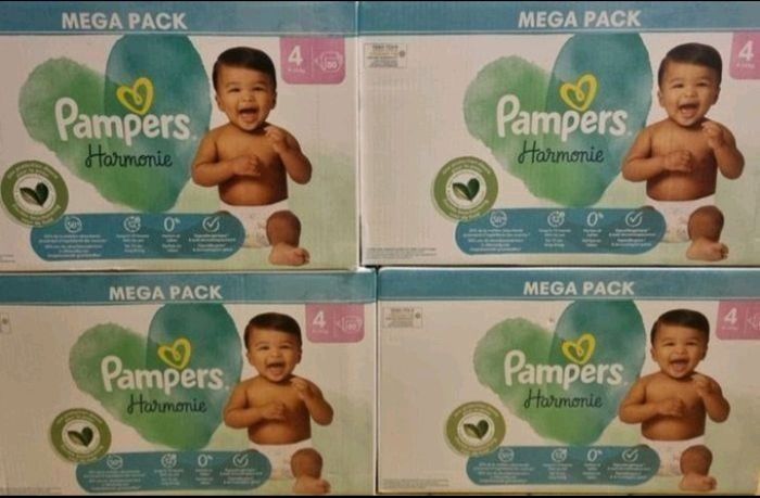 6  cartons Pampers Harmonie Taille 4
