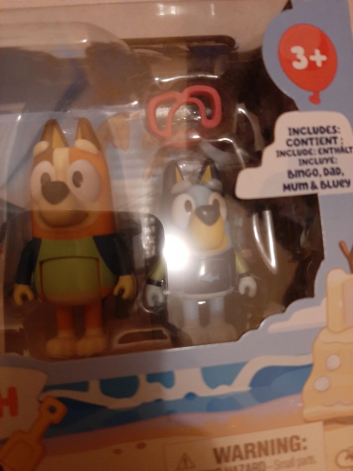 Lot figurines Bluey à la plage - photo numéro 3