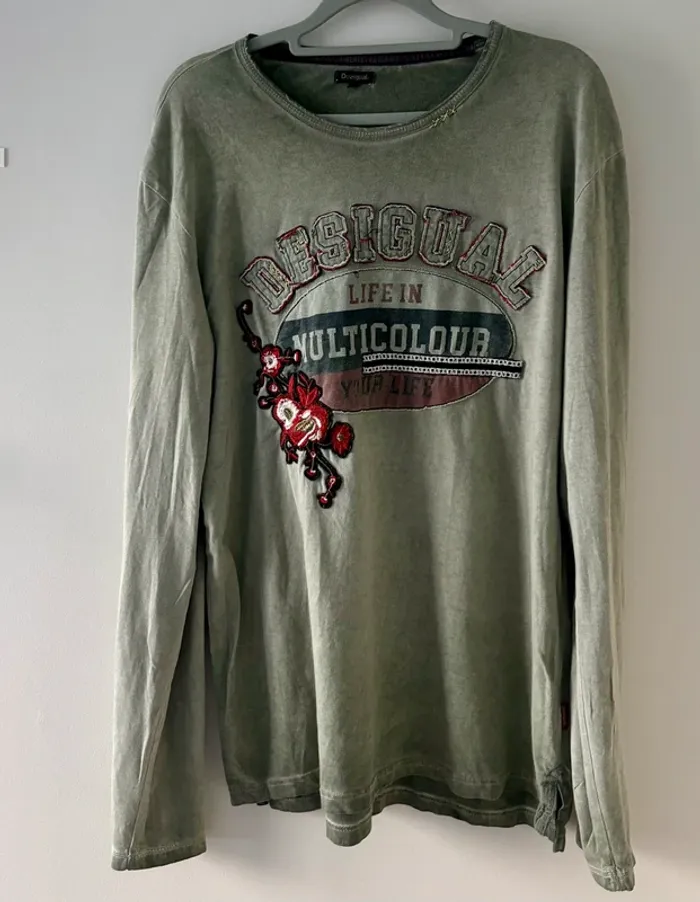 T-shirt manches longues Desigual – Taille L