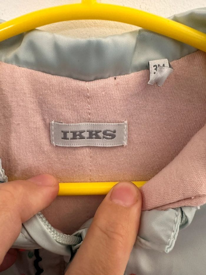 Sublime veste ikks fille satine et brodé 3 mois - photo numéro 3