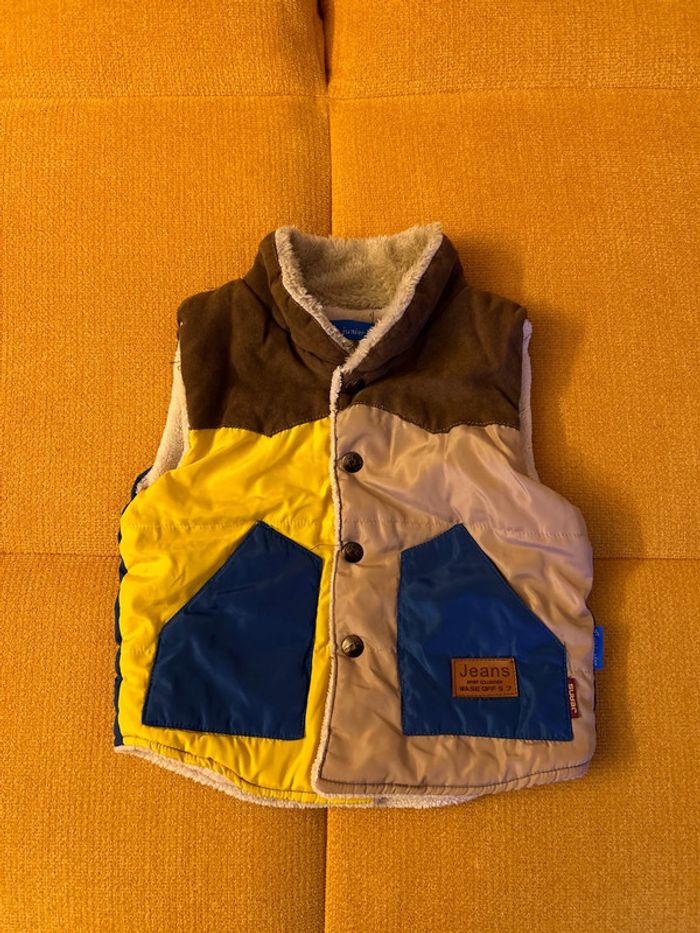 Veste polaire sans manche 18/24 mois