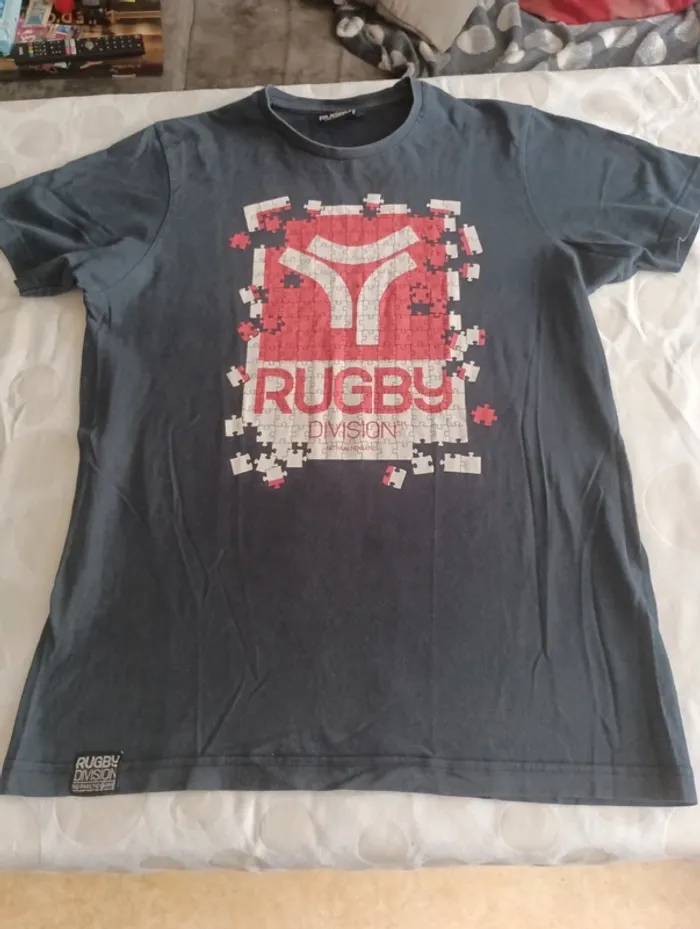 Tee shirt manches courtes homme Rugby Division taille L