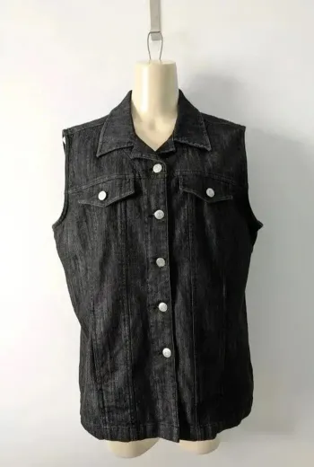 Veste en jean sans manche - Damart - taille 48