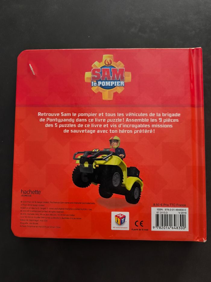 Livre puzzle Sam le pompier - photo numéro 3