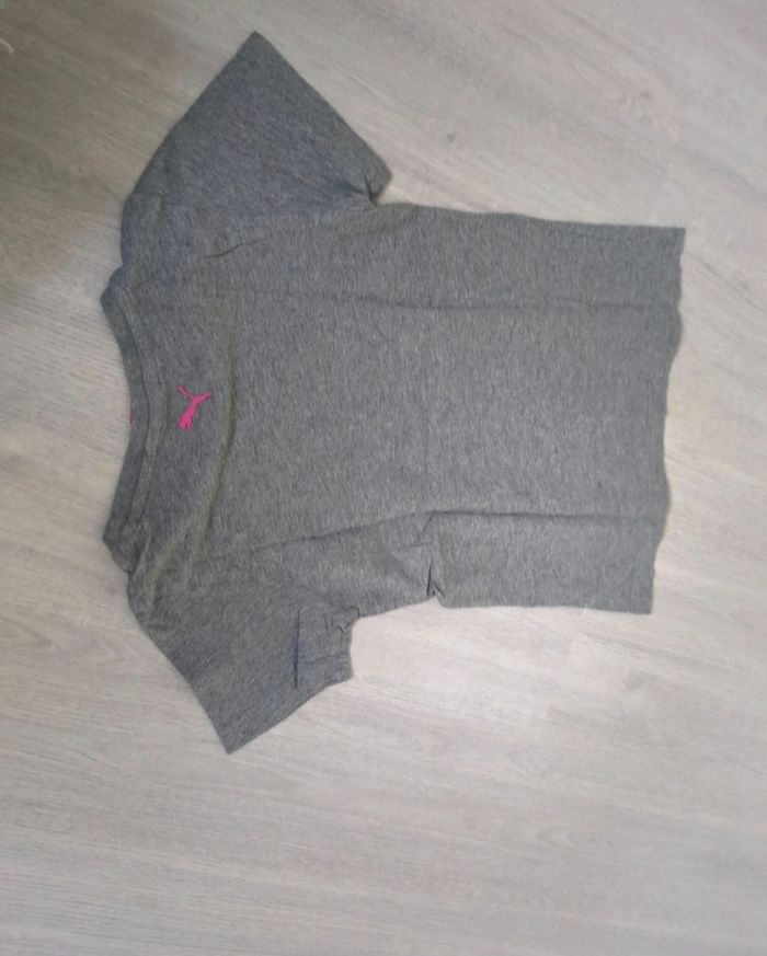 Tee-shirt manches courtes puma fille 6 ans - photo numéro 3