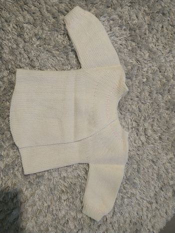 Gilet naissance
Blanc filet rose