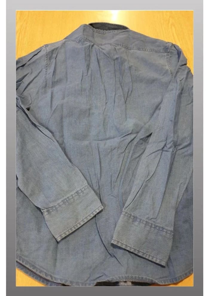 Chemise à fines rayures homme Lee S bleu/blanc - photo numéro 2