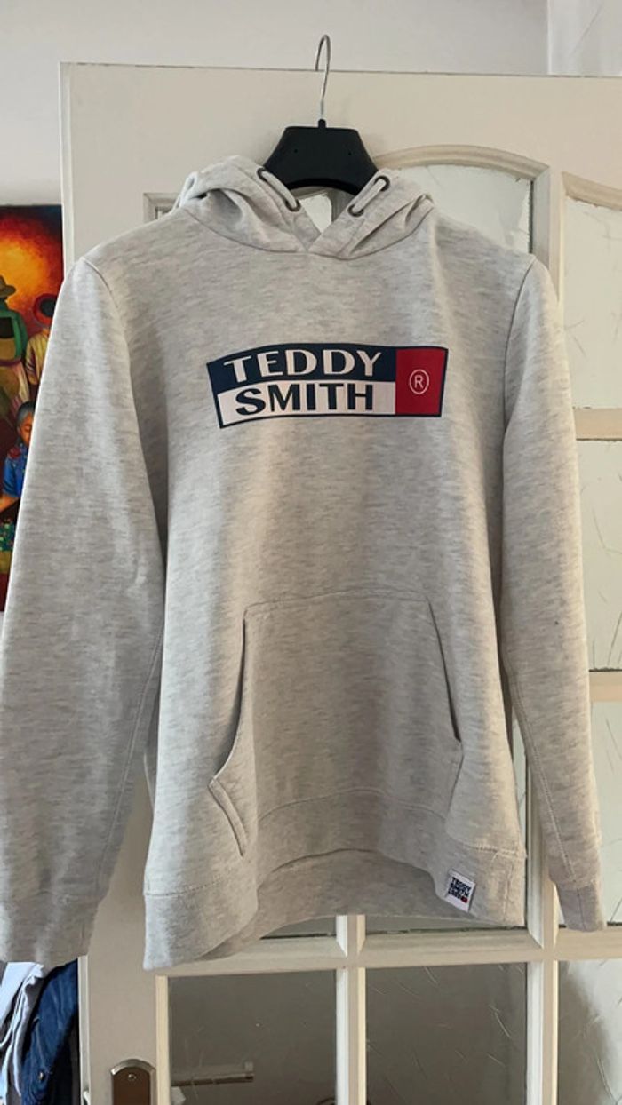 Sweat capuche gris T16 ans Teddy Smith