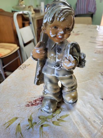Statuette platre vintage