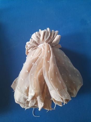 Lot de 10 paires de mi-bas/soquettes à pois beige couleur beige clair NEUVES