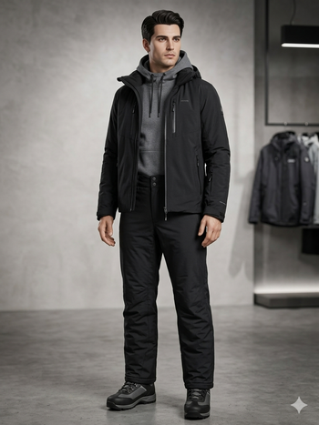 Pantalon Noir De Ski Ou Snow Taille 38 Go Sport