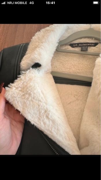Veste simil cuir chaude