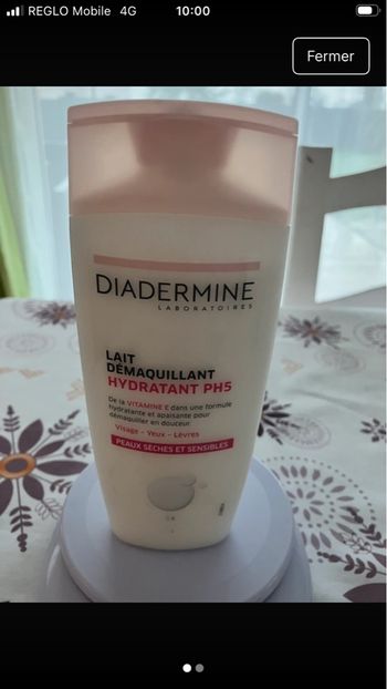 Lait démaquillant diadermine